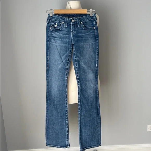 True Religion Beccy straight legs jeans size 24 - Picture 4 of 8